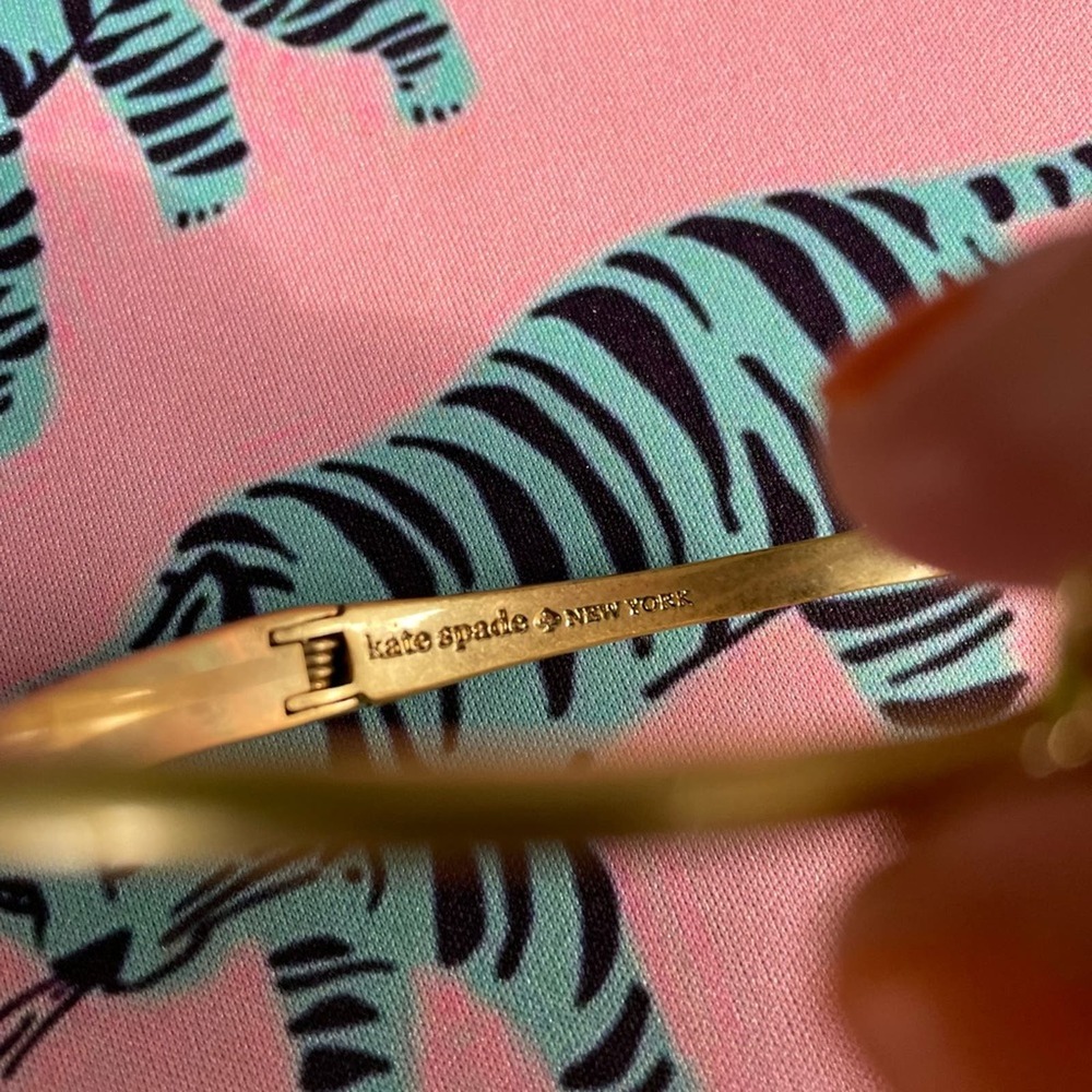 KATE SPADE Gold-Tone Pavé Fox Cuff Bracelet - Picture 3 of 4